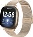 Inf Fitbit Versa 3 / Sense armband RVS Goud