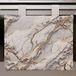 PETTI Artigiani Italiani - Ovenafdekking voor moderne keuken, marmereffect, grijs, 40 x 50 cm, 100% Made in Italy