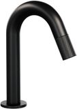 Brauer Mat Zwart Fonteinkraan met Gebogen Uitloop - Black Carving