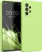kwmobile telefoonhoesje geschikt voor Samsung Galaxy A52 / A52 5G / A52s 5G - Hoesje met siliconen coating - Smartphone case in groene tomaat