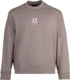 Armani Exchange Printed Long Sleeve Round Neck Sweatshirt - Grey