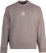 Armani Exchange Printed Long Sleeve Round Neck Sweatshirt - Grey