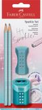Faber-Castell Schrijfset Sparkle Cosmic - Ocean Metallic - 4-delig