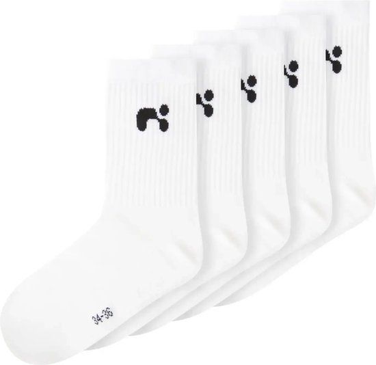 Name-it 5-pak - kinder sportsokken - maat 42 - wit
