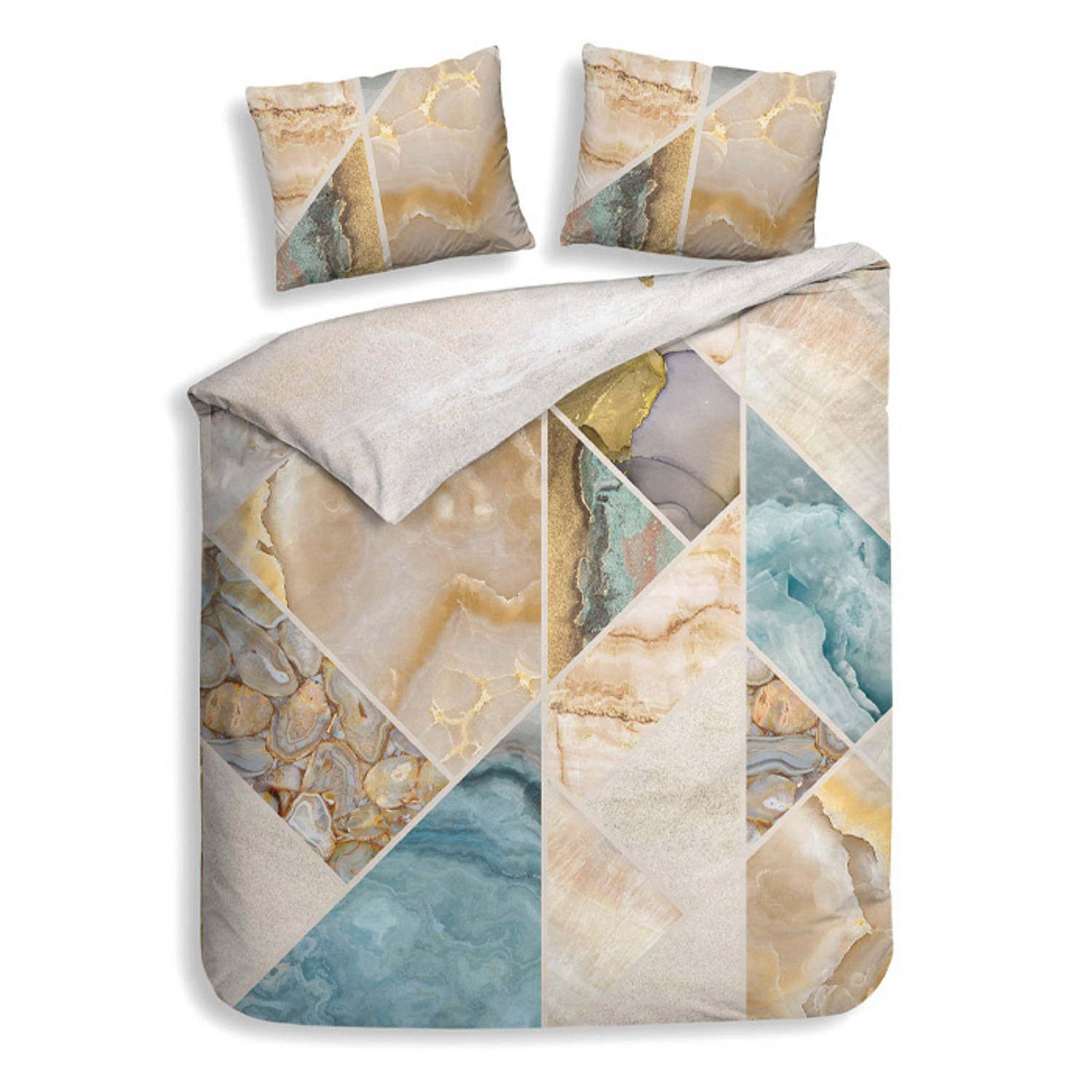 Heckett Lane Dekbedovertrek Bamboe Katoen Percal Athena - multi - 240x200/220