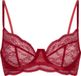 Hunkemöller Dames Lingerie Niet voorgevormde beugel bh Isabelle - Rood - maat E80