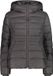 CMP Damesjack met capuchon, Zwart, Maat XS
