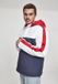 Urban Classics Veste d'hiver 3-Tone Padded Pull Over Hooded Jacket Blanc/Noir - L