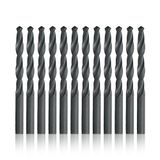 Boor Amerika Boor Amerika Qualtech Jobber Lengte Boor, Zwart Oxide Finish, Ronde Schacht, Spiraalfluit, Hoge Snelheid Staal, Ongecoat (Helder) Finish, 118 Graden, Rechts Hand, 78" Lengte, 6.7 mm, 12