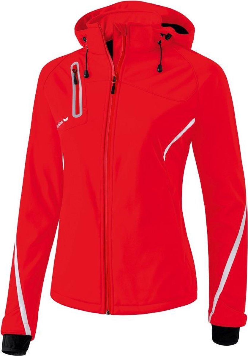 Erima Function Softshell Jas Dames - Rood / Wit Maat: 36