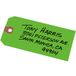 Avery Onbespannen verzendlabels, 11,5 pt. Voorraad, 4-0.75 "x 2-1 cm, 1.000 Groene Hang Tags (12365)