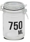 FORNOR 10667 Mara glazen beker, 750 ml, diameter 10 x 1