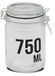 FORNOR 10667 Mara glazen beker, 750 ml, diameter 10 x 1