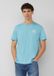 s.Oliver T-shirt met print op voorzijde turquoise katoen 3XL