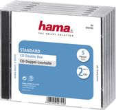 Hama boîte CD jewel double 5-pack noir