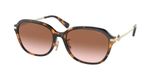 Coach Hc 8332d Lunettes de soleil femme havane rectangulaires marron 56mm