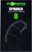 Korda Spinner Hook Size 8 Zwart Staal Karper 10 stuks