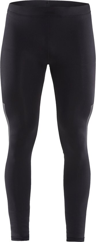 Craft Lumen Urban Run Tights Heren Sportlegging - Black/Silver - S