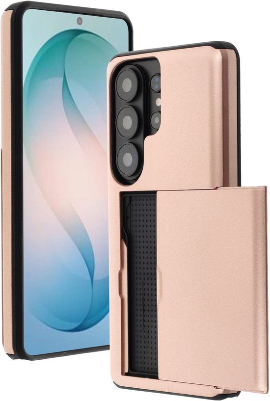 imoshion Hoesje met Pasjeshouder - Geschikt voor Samsung Galaxy S26 Ultra - Rose Gold