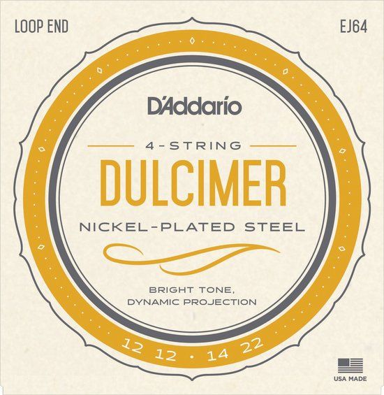 D'Addario J64 Nickel Dulcimer Strings - 0019954043797