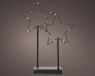Lumineo LED ster decoratie metaal 34cm
