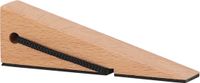 Esschert Design Esschert Deurstopper/Deurwig - Beukenhout/Rubber - Anti-slip - Beige - 12 x 3 x 4 cm