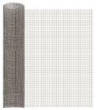 vidaXL Gaaswand 60 x 200 cm, 3 gaaspanelen, roestvrij staal 201, zilver