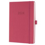 Sigel agenda 2024 - Conceptum - A5 - 2 pagina's / 1 week - marsale red
