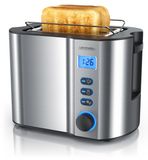 Arendo compacte broodrooster, 800 W, zilver