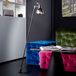 Rotaliana Luxy F0 Glam Lampe sur pied noir/fumé, transparent