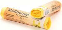 Sacs poubelles - 20x - 60 litres - jaune - incl. poignées
