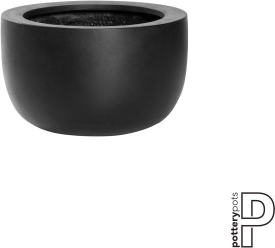 PotteryPots Schaal-Plantenbak Sunny Zwart D 33 cm H 20 cm