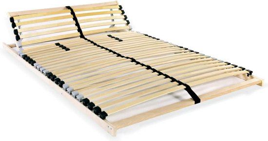 vidaXL Lattenbodem - 120x200 cm - 28 latten - 7 zones