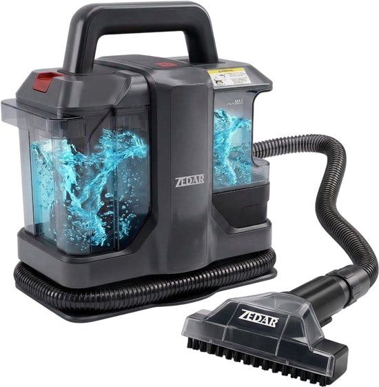 Zedar C600 Vlekkenreiniger - 750W - Tapijtreiniger - Draagbaar - Zwart