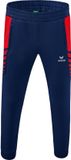 Erima Six Wings Worker Broek Kinderen - Rood / New Navy | Maat: 140