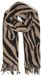 Fransa FRANDRINA SCARF 1 Foulard Femme Polyester Impression zèbre Gris