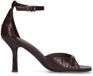 Sacha - Dames - Bruine sandalen met hak - Maat 41