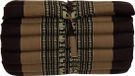 Fine Asianliving Matelas thaï enroulable 190x50x4.5cm Éléphants bruns Matelas de méditation