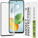 Techsuit Film de protection d'écran pour Honor X7c / 200 Smart, Verre Trempé, Full Glue, 111D, Noir
