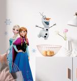 Frozen Muursticker met Anna en Elsa - 50 x 70 cm