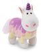 NICI 61904 Knuffeldier eenhoorn Sweety Rainbow 13 cm, wit