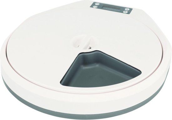 Trixie TX5 Automatische Voerdispenser - 36x33x5 cm - 5x240 ml - Blauw