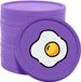 CombiCraft jetons de consommation pour petit-déjeuner violet - Ø29mm imprimé sur un côté - 100 pièces
