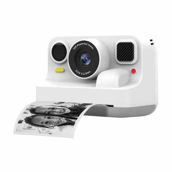 Denver Kindercamera Full HD met Printer - Selfie Camera - 48MP - Digitale Camera Kinderen - Foto & Video - Spelletjes - KPC1374BTW - Wit