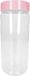 PLASTICFORTE Voorraadpot/bewaarpot - 650 ml - kunststof - oud roze - B7 x H18 cm