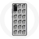 Maniacase Hoesje voor Samsung Galaxy S20 Standbeeld grijze achtergrond