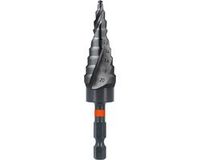 Rotec HSS Trappenboor IMPACT, TiAlN-coating, Ø4-6-8-10-12-14-16-18-20 mm