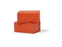 TÔNN furniture Boîte de rangement Pac box Rouge danois, petit 11×10,5×16 cm, Lot de 2