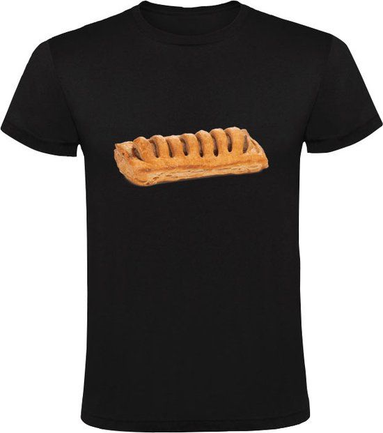 Frikandelbroodje Heren T-shirt - Zwart - XL - Katoen