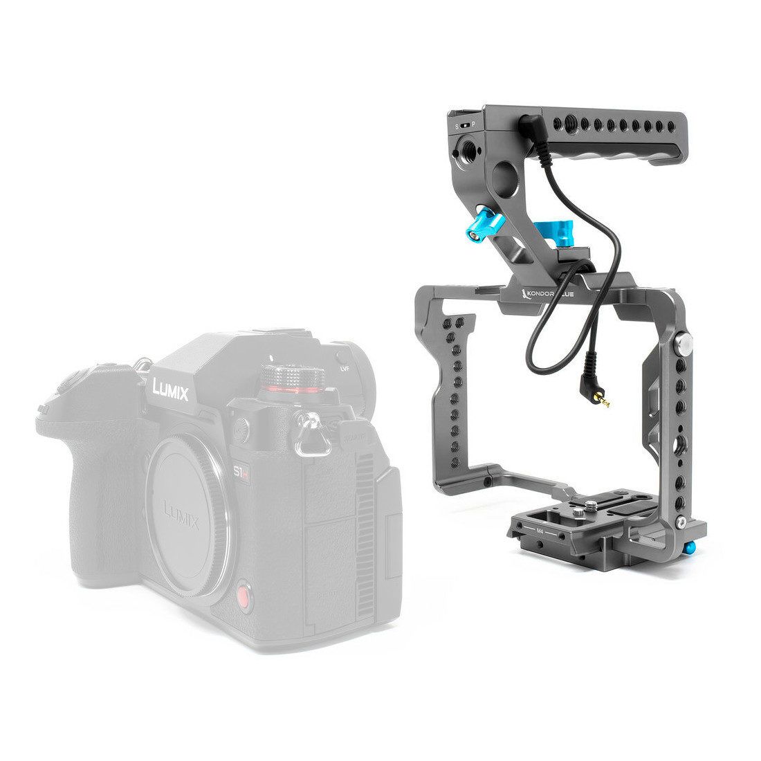Kondor Blue Panasonic Lumix S1H Cage with Top Handle - Space Gray